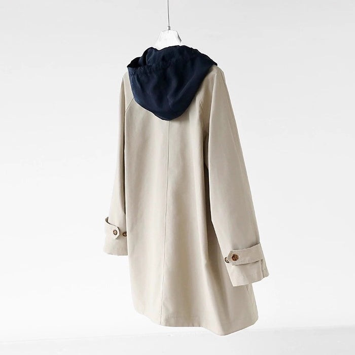 Manteau à capuche réversible