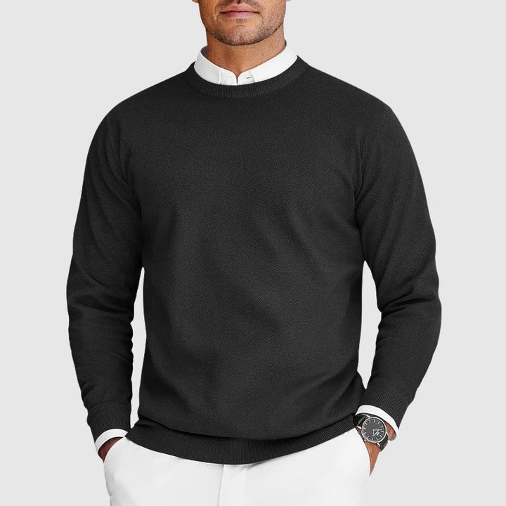 Pull ras du cou décontracté pour homme