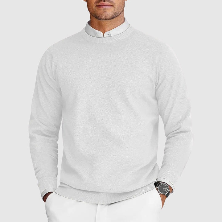 Pull ras du cou décontracté pour homme