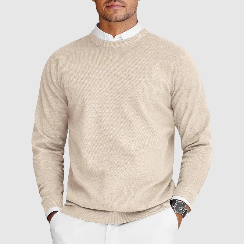 Pull ras du cou décontracté pour homme