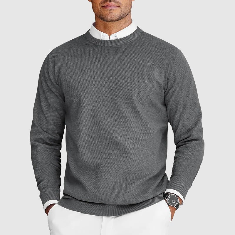 Pull ras du cou décontracté pour homme