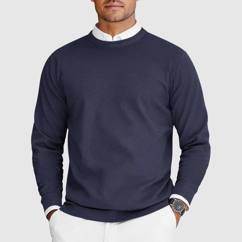 Pull ras du cou décontracté pour homme