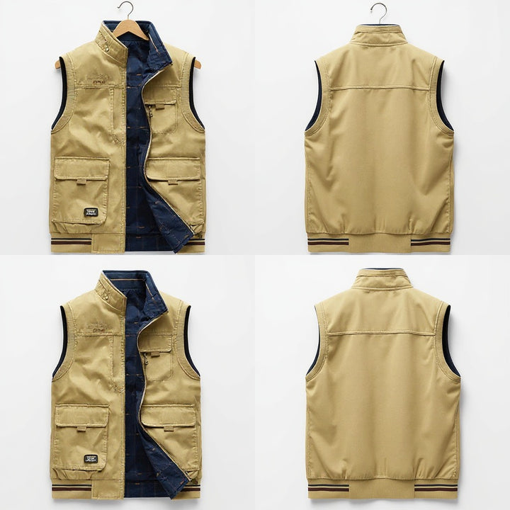 Veste sans manche chaude et épaisse