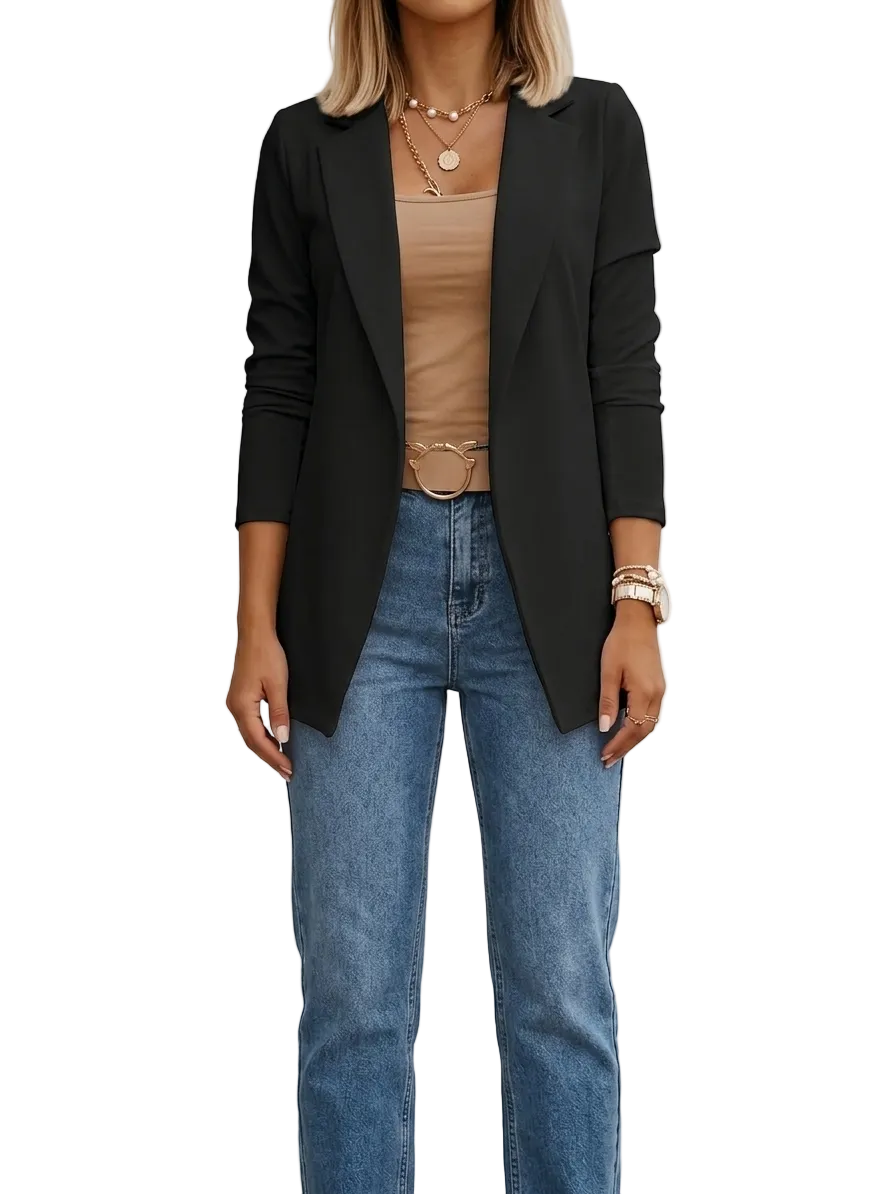 ELEGANT DRAPED BLAZER FOR WOMEN
