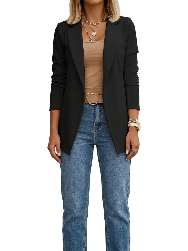 ELEGANT DRAPED BLAZER FOR WOMEN