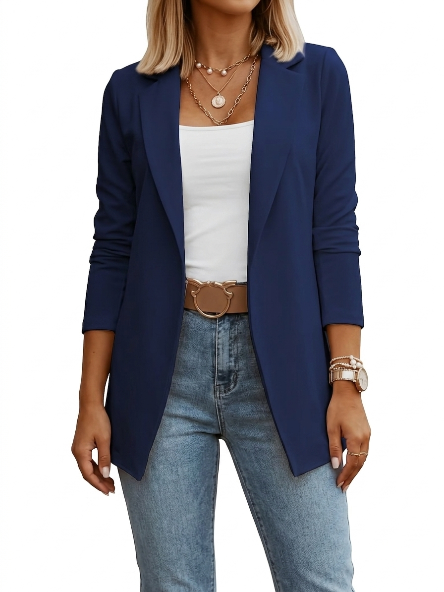 ELEGANT DRAPED BLAZER FOR WOMEN