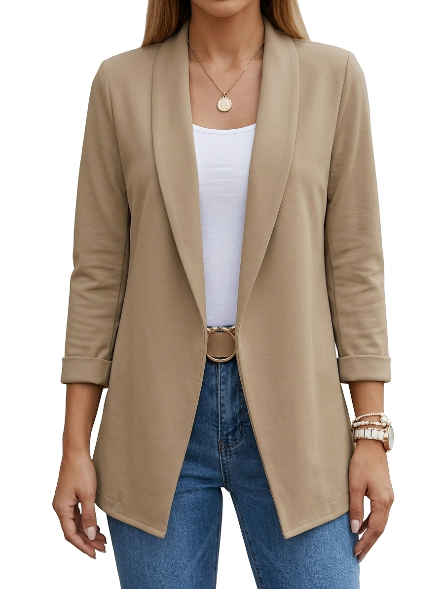 ELEGANT DRAPED BLAZER FOR WOMEN