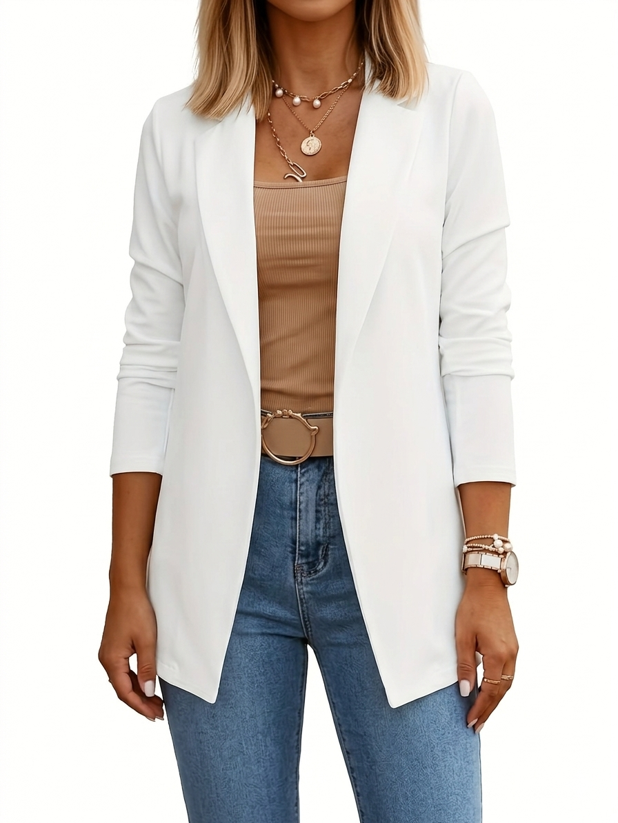 ELEGANT DRAPED BLAZER FOR WOMEN