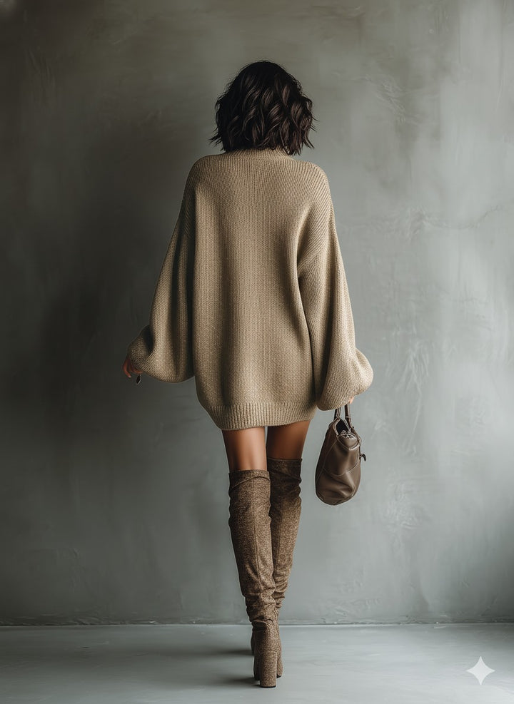 Robe courte en maille