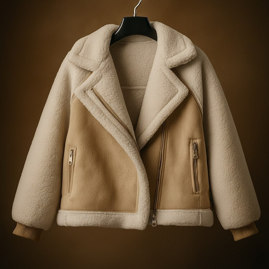 Veste Elena doublée en daim