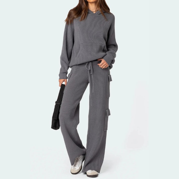Ensemble cargo en tricot