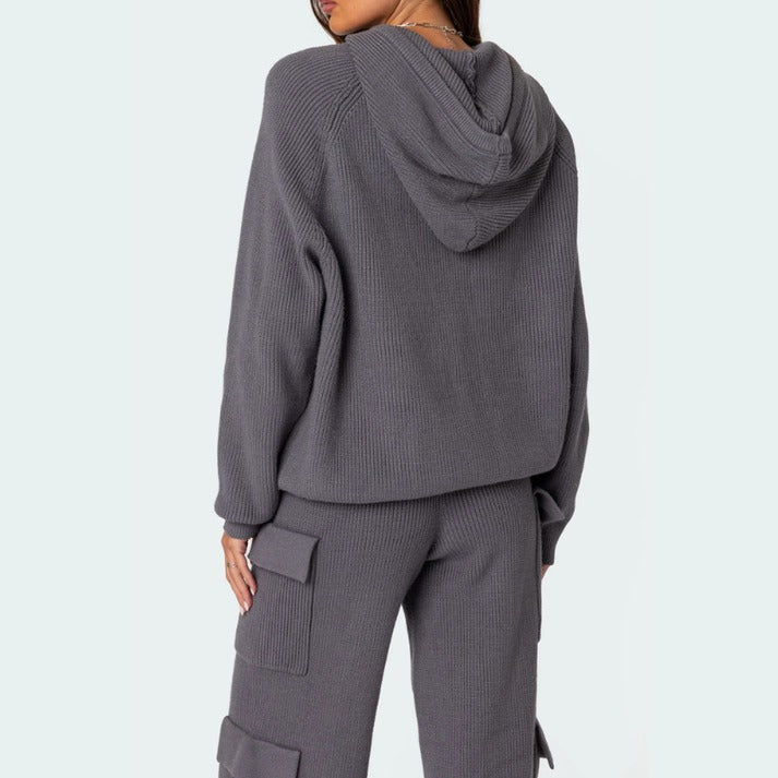Ensemble cargo en tricot