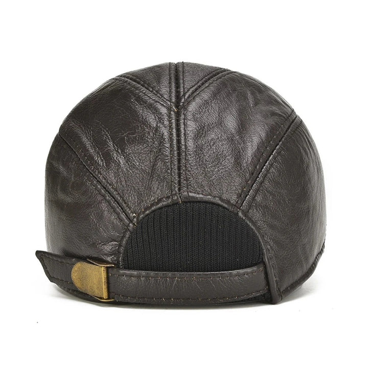 Casquette en cuir authentique