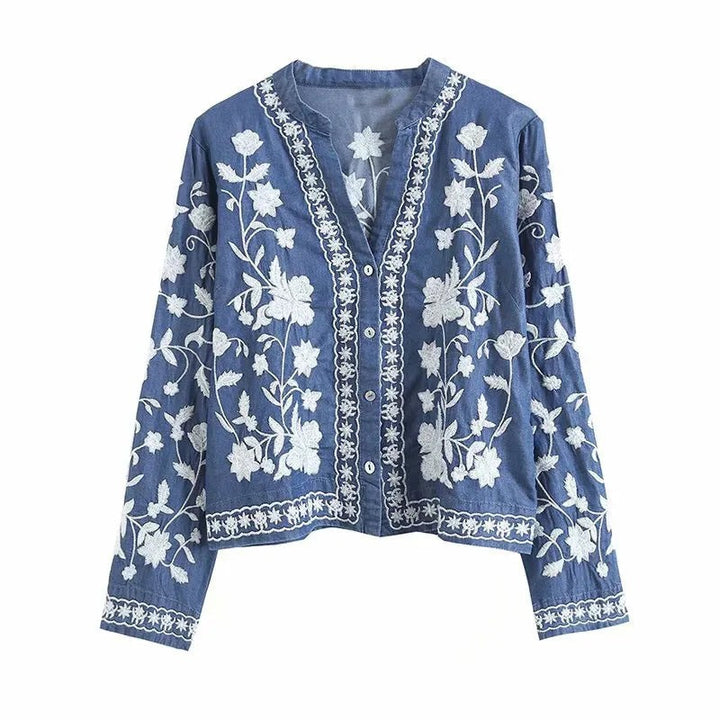 Théodora™ | CARDIGAN ÉLÉGANT À FLEURS