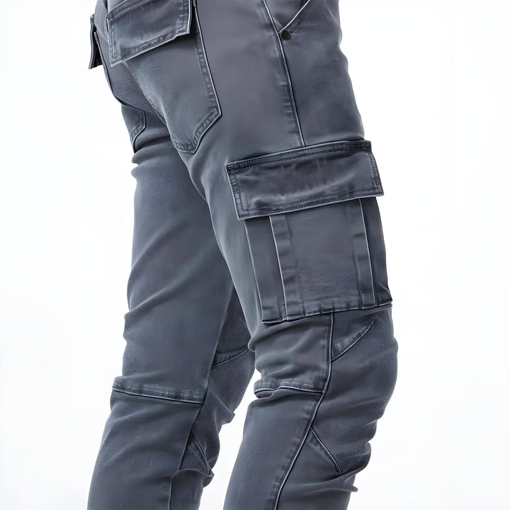 Samuel | Pantalon cargo en denim stretch