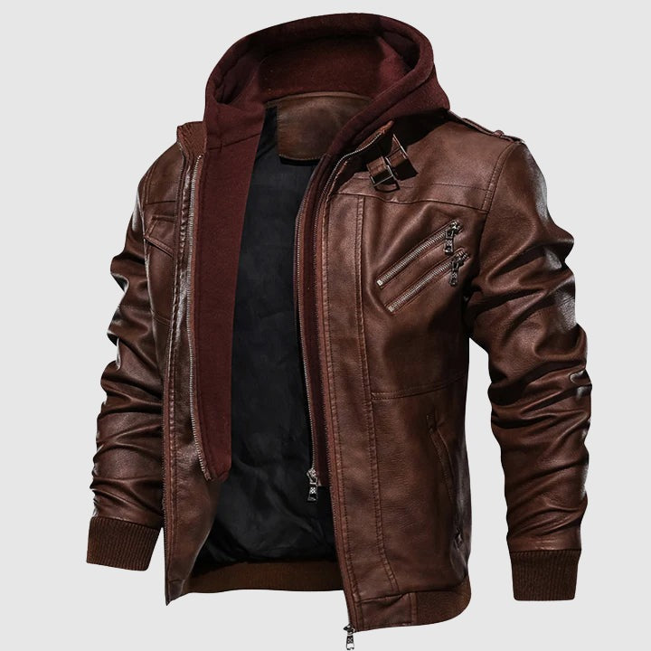 Veste de motard en cuir