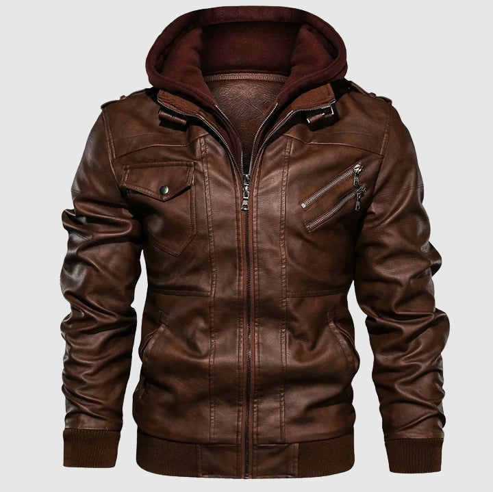 Veste de motard en cuir