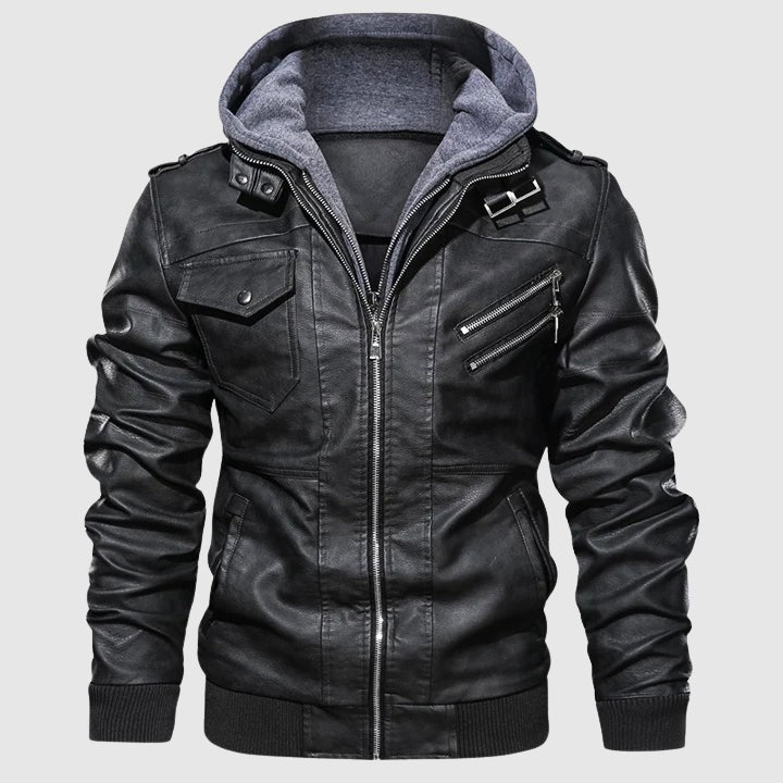 Veste de motard en cuir