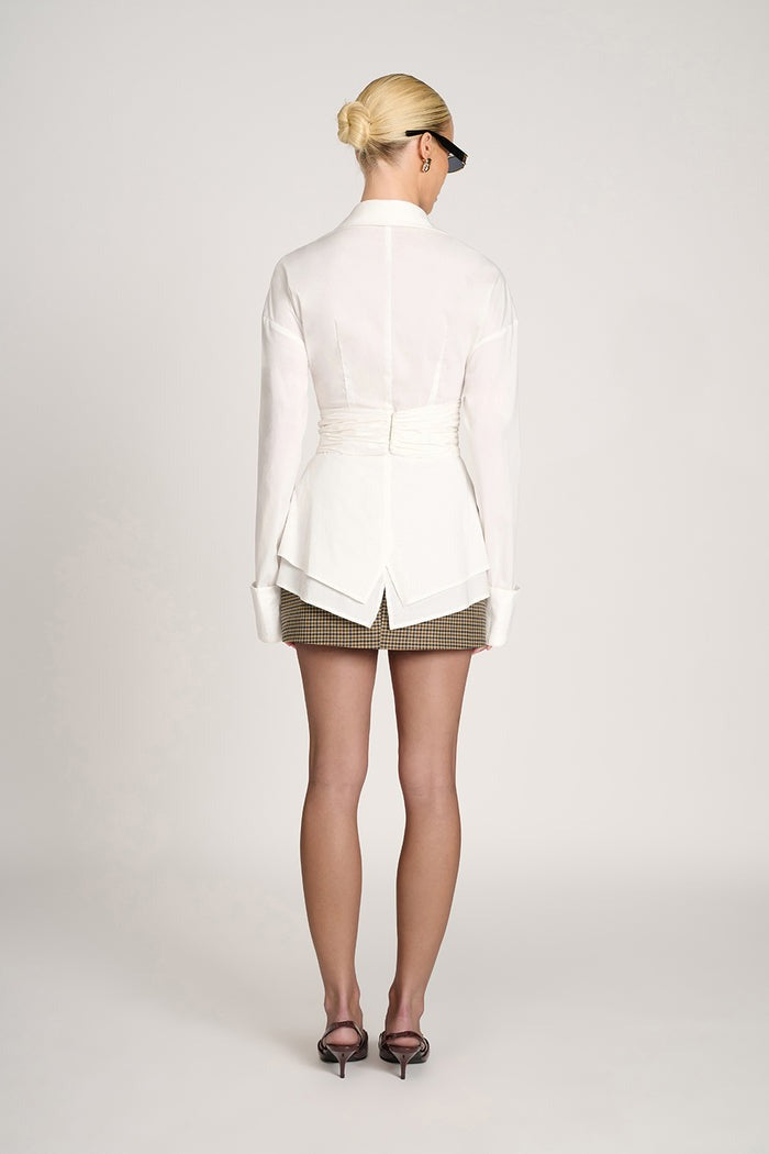 Chemise Tailleur Moderne avec Détail Portefeuille