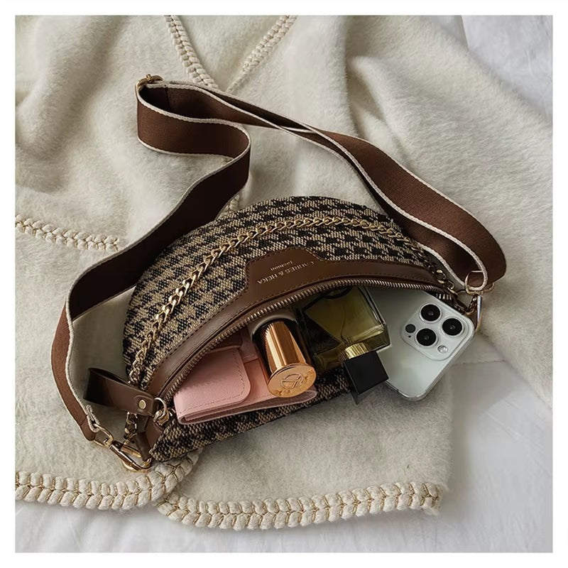 Sac ceinture à chaîne Jacquard Muse