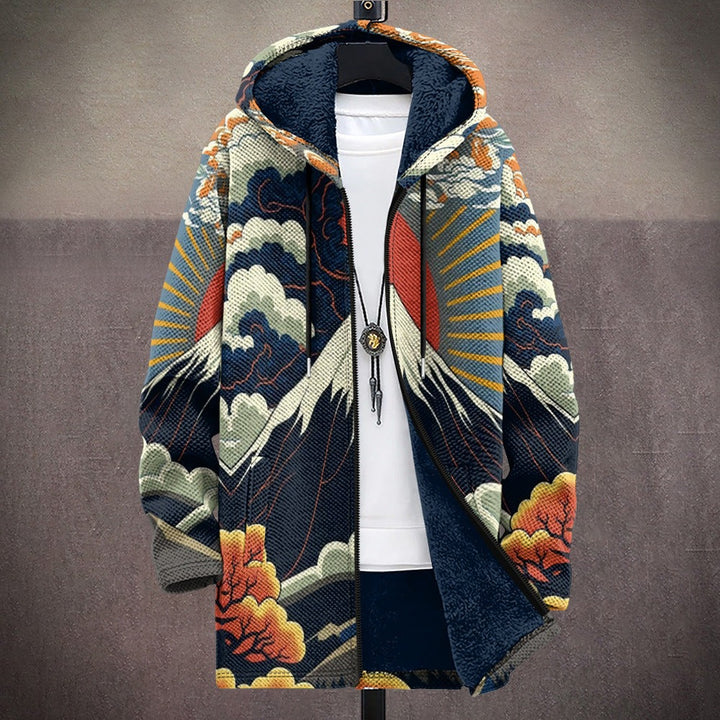 Un cardigan luxueux d'inspiration artistique