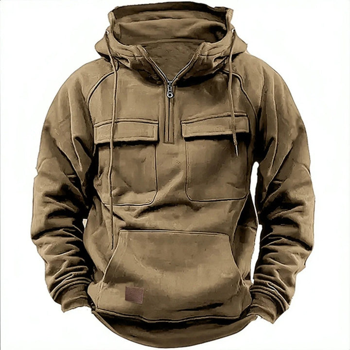 Sweat à capuche à quart de zip