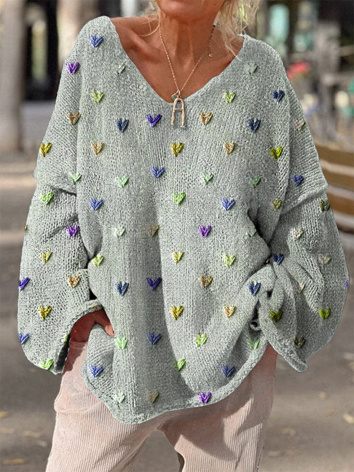 Pull en tricot fait main