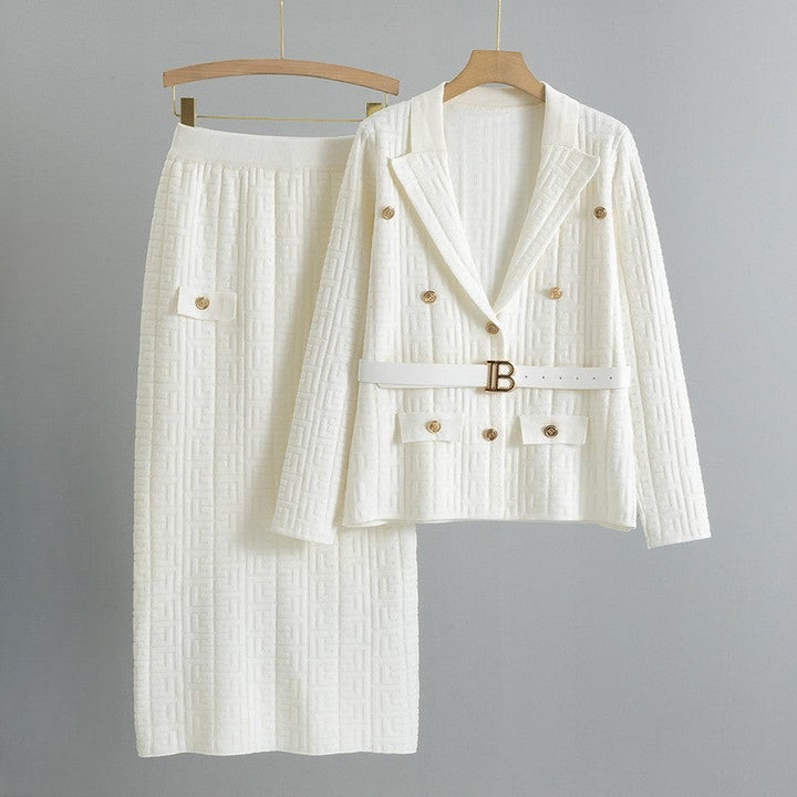 Ensemble en tricot chic et noble