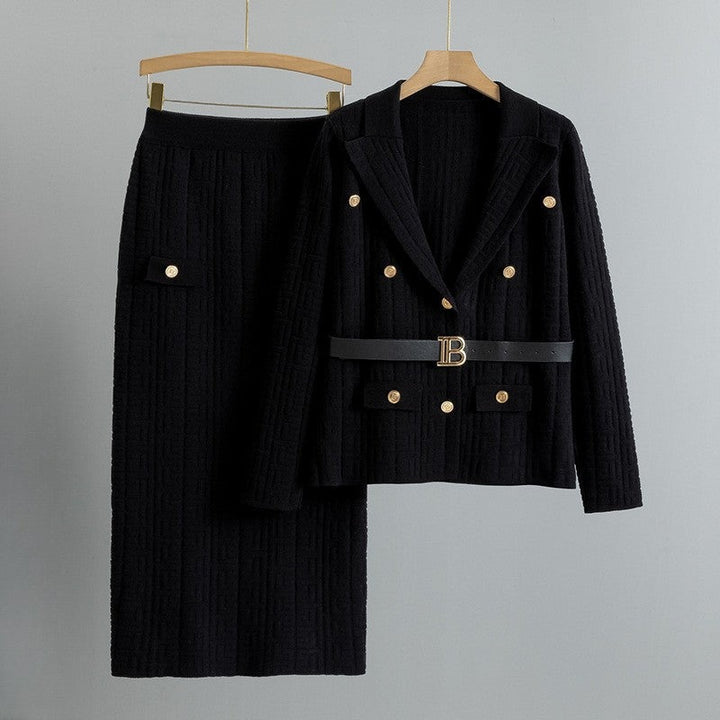 Ensemble en tricot chic et noble