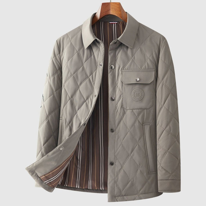Veste chic matelassée surpiquée
