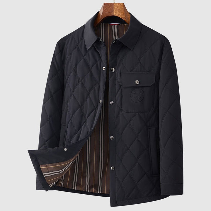 Veste chic matelassée surpiquée