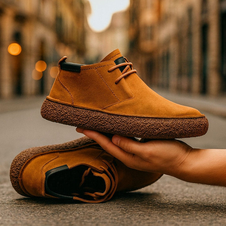 Baskets montante en daim