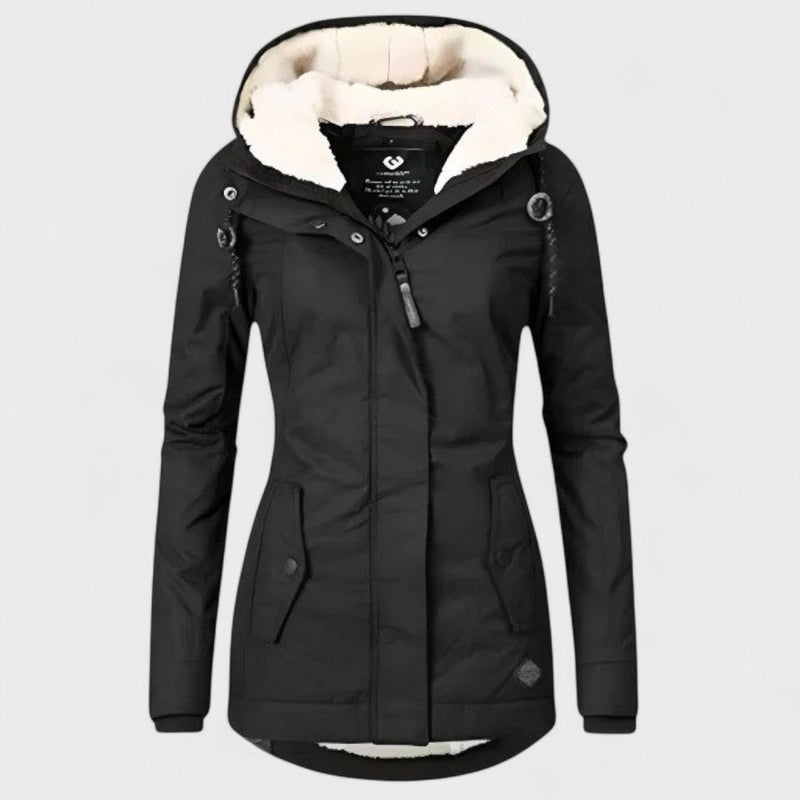 Manteau d'hiver chaud et imperméable à capuche