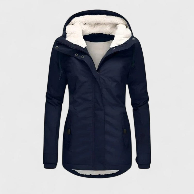 Manteau d'hiver chaud et imperméable à capuche