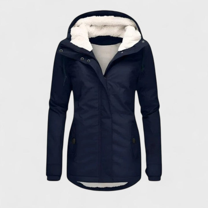 Manteau d'hiver chaud et imperméable à capuche