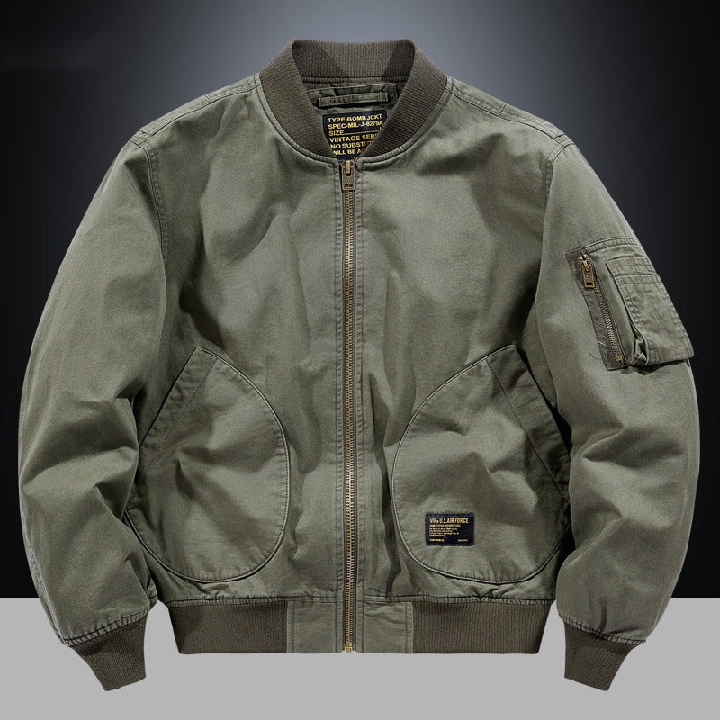 Blouson aviateur en coton mélangé