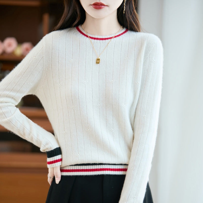 Pull en maille preppy