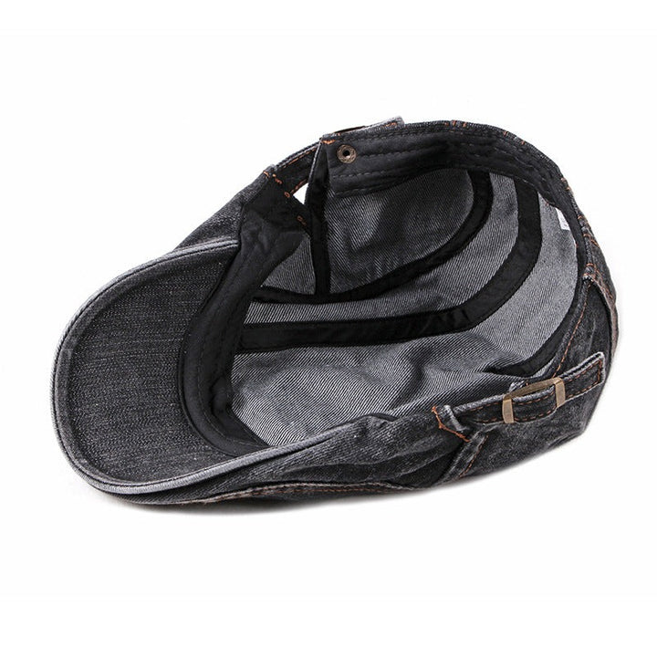 Casquette béret en denim