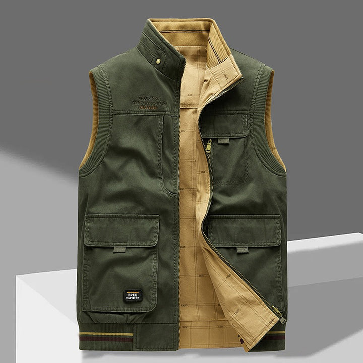 Veste sans manche chaude et épaisse