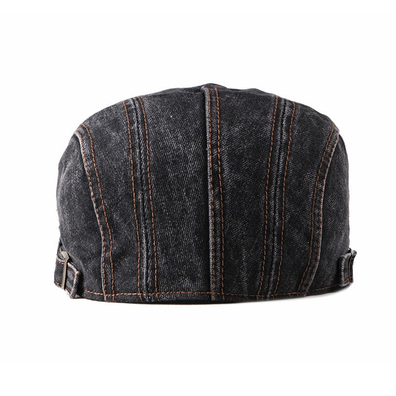 Casquette béret en denim