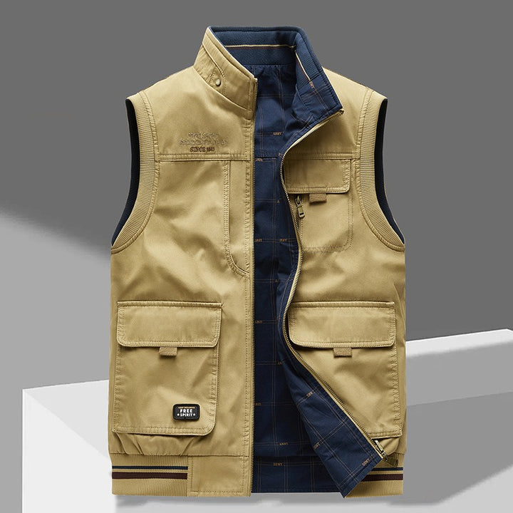Veste sans manche chaude et épaisse