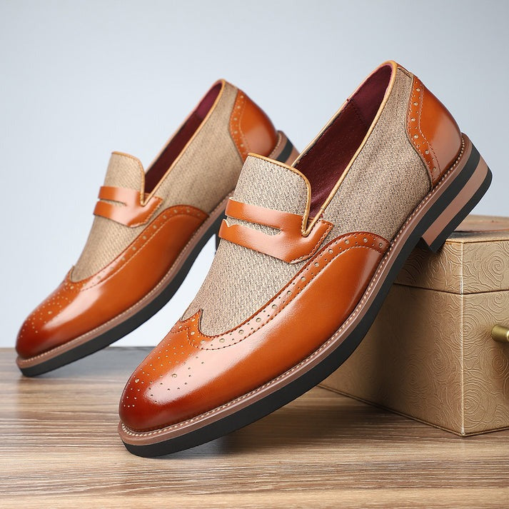 Mocassins brogues en cuir Regency