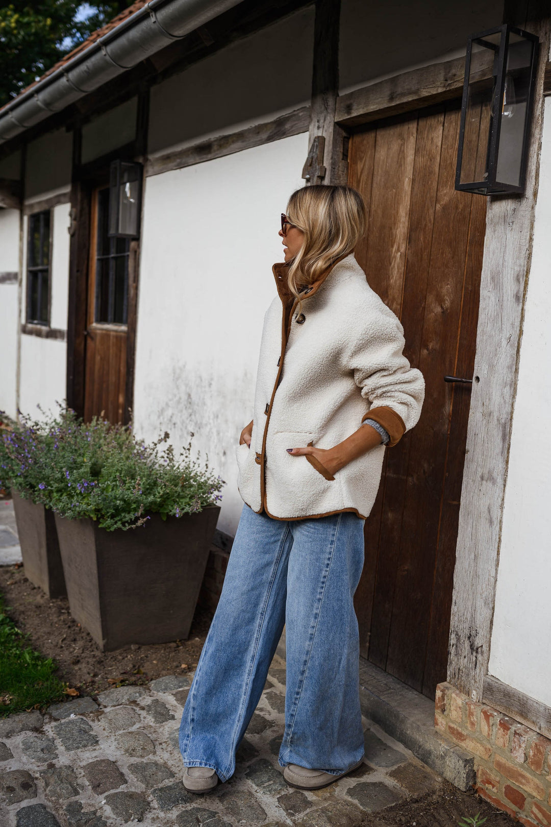 Veste réversible en polaire