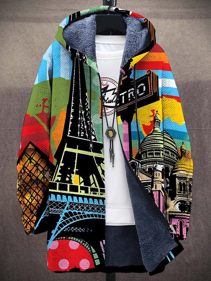 Un cardigan luxueux d'inspiration artistique