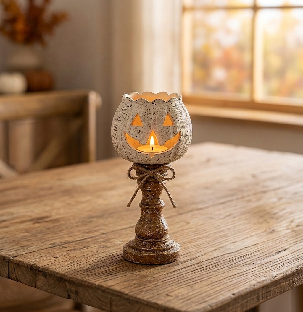 Country Pumpkin Candle Holder