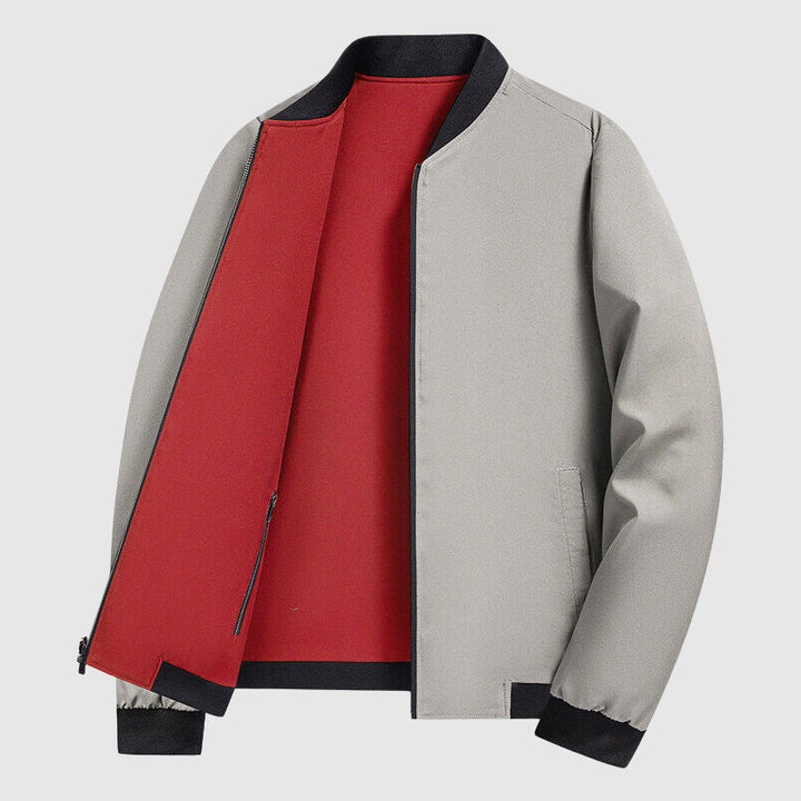 Blouson aviateur réversible bicolore