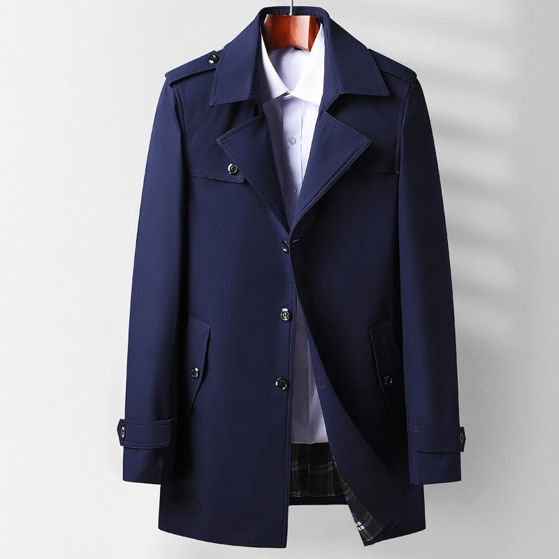 Trench-coat classique moderne pour homme