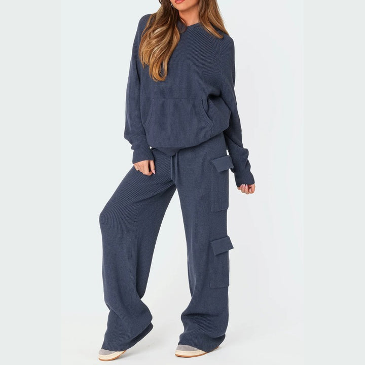 Ensemble cargo en tricot