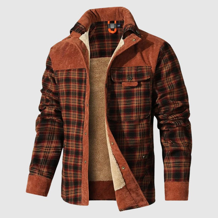Veste d'extérieur Plaid Sherpa