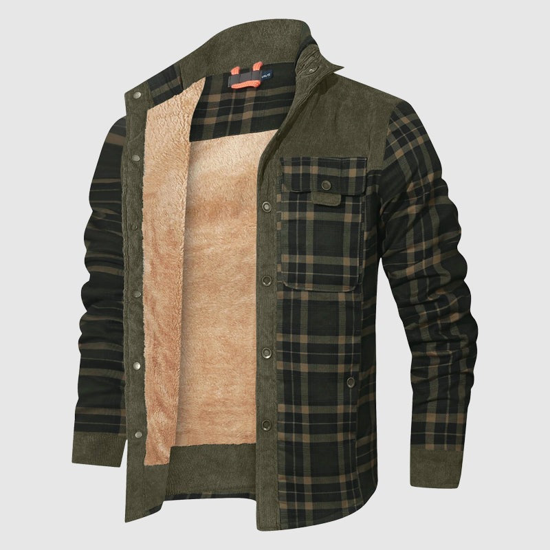 Veste d'extérieur Plaid Sherpa
